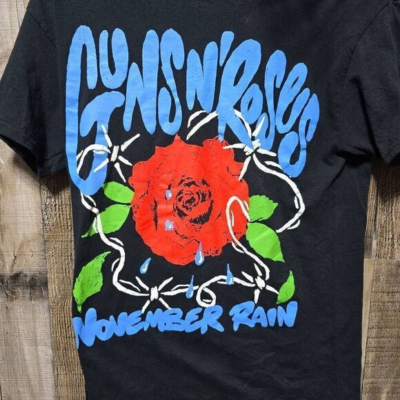 Guns N Roses November Rain Black Graphic Band Tee Unisex - Picture 3 of 5